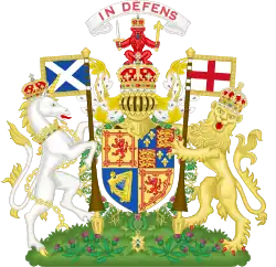 Armoiries de Jacques VI, roi d'Écosse (1603-1625).