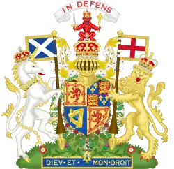 Armoiries de Jacques VII d'Écosse.