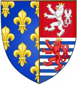 Description de l'image Coat of arms Bonne of Luxembourg.png.