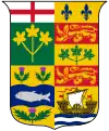 Blason de 1868 (quatre provinces).