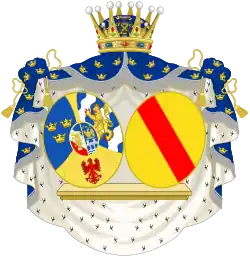 Armoiries de la princesse héritière Victoria de 1905 à 1907.