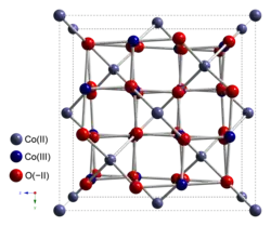 Maille élémentaire de l'oxyde de cobalt(II,III) Co3O4