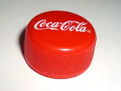 Capsule à vis en plastique de bouteille de Coca-Cola