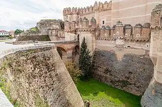 Les fosses du château.