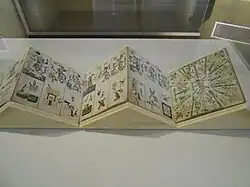 Codex Fejérváry-Mayer, exemple de codex mésoaméricain ayant inspiré Place pour le codex d'Itilalmatulac dans La Montagne d'Esmeralda.