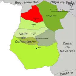 dans la comarque de la Valle de Cofrentes.