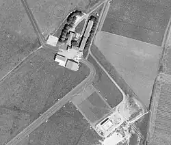 Partie civile de la base militaire de Cognac (aéroport de Cognac) en 1977.