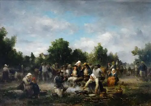 Jour de marché dans le Finistère (1875), musée d'Art et d'Histoire de Cognac.