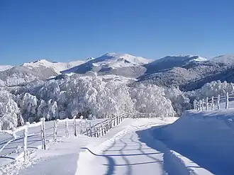 Panorama des monts du Cantal.