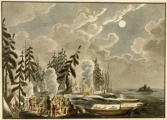 Hivernage au lac Winnipeg (1821).