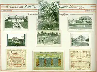Dessins du collège d'athlètes.