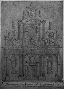 Ancien portail, par Pernot,