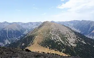 Coll Mitjà et Puig Rodon depuis le pic Gallinàs.