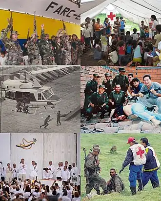 Description de l'image Collage conflicto interno armado en Colombia.jpg.