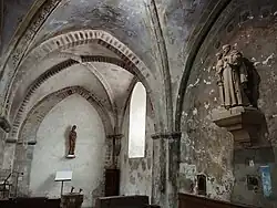 Les deux dernières travées du collatéral sud.