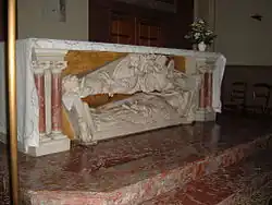 Gisant de sainte Jeanne de Lestonnac (collège de l'ordre de Marie-Notre-Dame, à Bordeaux).