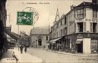 Ancienne place Galilée, vue de la rue du Bournard.