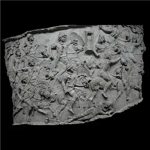 Bataille contre les cataphractes roxolans.