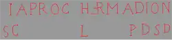 Transcription d'une inscription latine