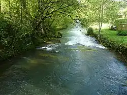 En aval du pont de Bouch à Terrasson-Lavilledieu