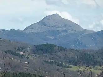 Vue de la Coma Negra depuis la vallée de Camprodon.