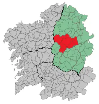 Localisation de Comarque de Lugo