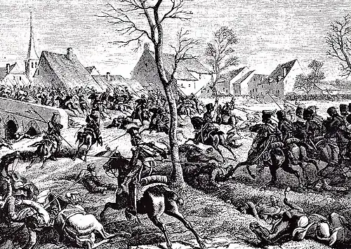 Le combat de Berry-au-Bac vu par Philippoteaux.