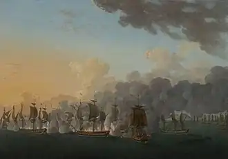 Combat naval à la hauteur de Louisbourg, 21 juillet 1781.