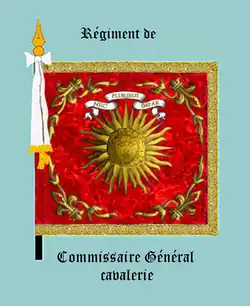 drapeau du régiment Commissaire général, avers