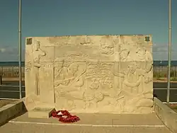 Le mémorial du commando Kieffer.