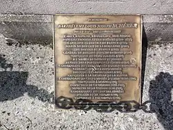 Plaque commémorative du mémorial de Barthélemy Schérer.