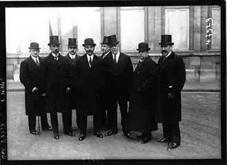 La commission sportive de l'ACF en 1914.