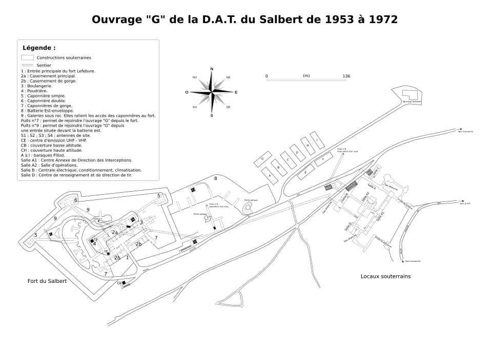 Complexe militaire du Salbert de 1953 à 1972.