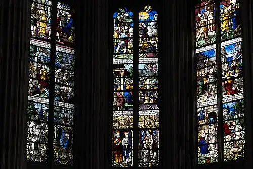 Partie inférieure : Martyre de sainte Foy.