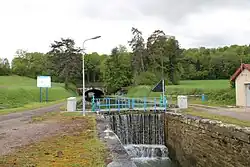 L'écluse et le tunnel.