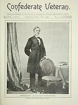 couverture de magazine représentant Jefferson Davis