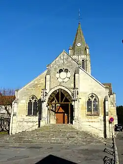 Église Saint-Maclou, façade occidentale.