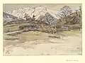Conflans [Savoie] (dessin, 1918).