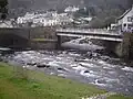 Confluence de la West Lyn River et de l'East Lyn River à Lynmouth.