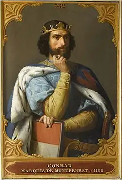 Portrait en peinture d'un homme en armure.