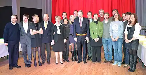 Installation du conseil communal le 3 décembre 2012 au Foyer Populaire.