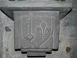 Console de statue (pierre de Volvic).