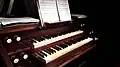 Console de l'orgue de chœur Mader - Claviers.