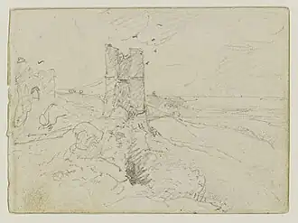 Croquis au Victoria and Albert Museum, à Londres.