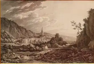 Vue de Digne, du couvent de la Sainte-EnfanceMusée GassendiDigne-les-Bains