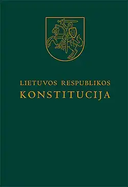 Description de l'image Constitution of Lithuania (cover).jpg.