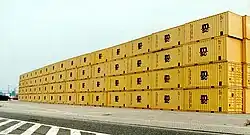 Gerbage de conteneurs MSC.