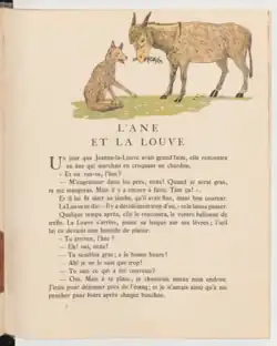 L'âne et la louve, Jean Nesmy, illustré par Marie-Madeleine Dauphin