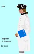 régiment de Conti de 1734 à 1757