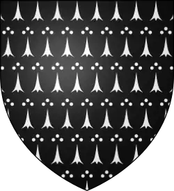 De contre-hermine plain (sable + argent).